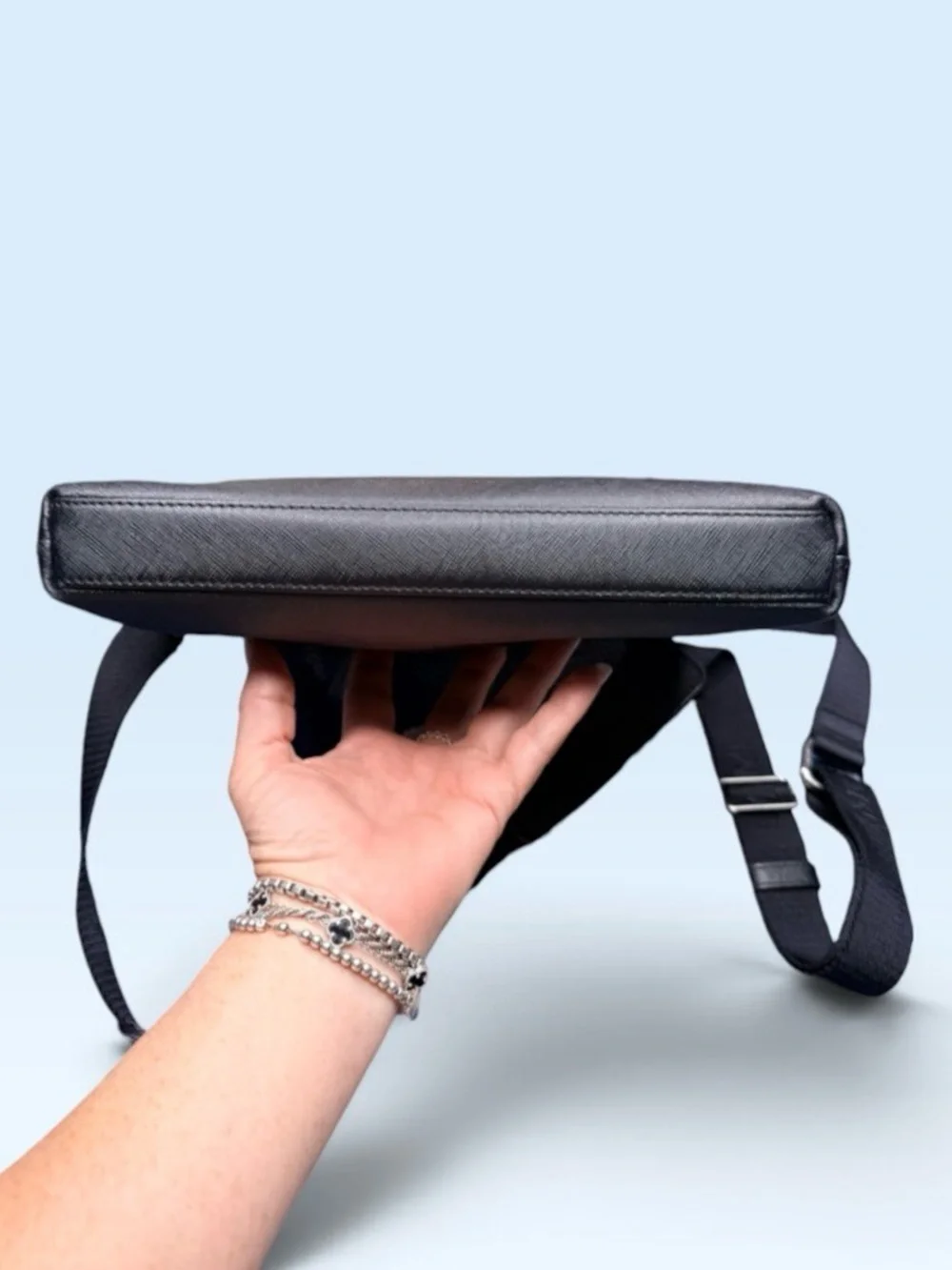 Authentic MCM Black Crossbody Messenger Bag